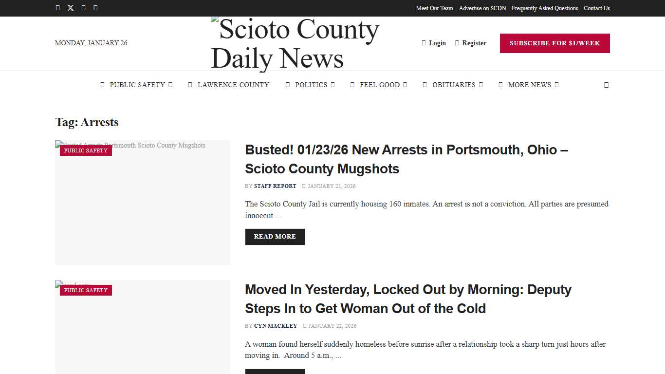 Events in Scioto County, Ohio – Scioto County Daily News